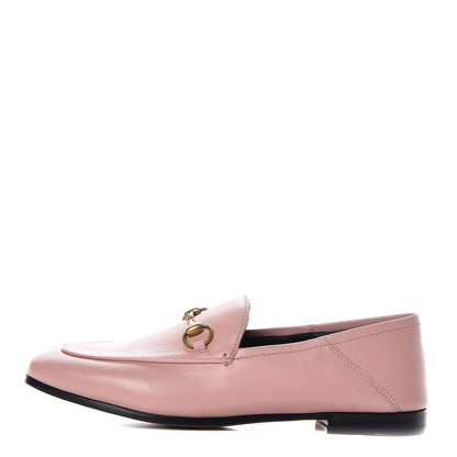 Gucci Lambskin Womens Brixton Horsebit Loafers 37.5 Perfect Pink 1 of 12