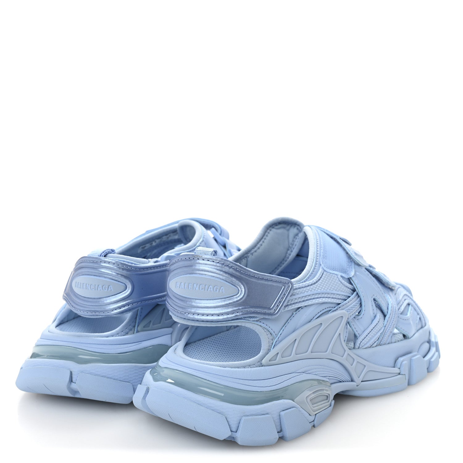 Balenciaga Neoprene Rubber Womens Track Sandals6 Baby 36 Light Blue 4 of 9
