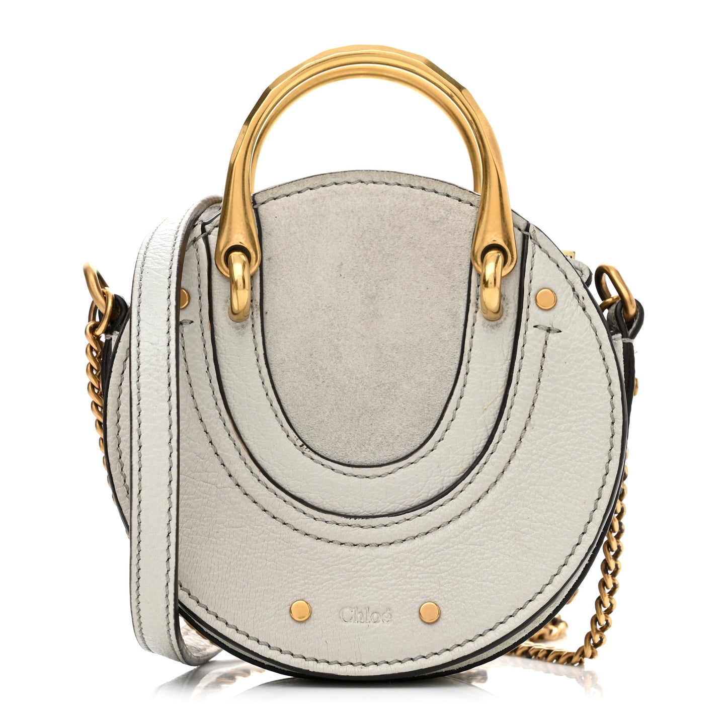 Goatskin Suede Mini Pixie Bag Motty Grey