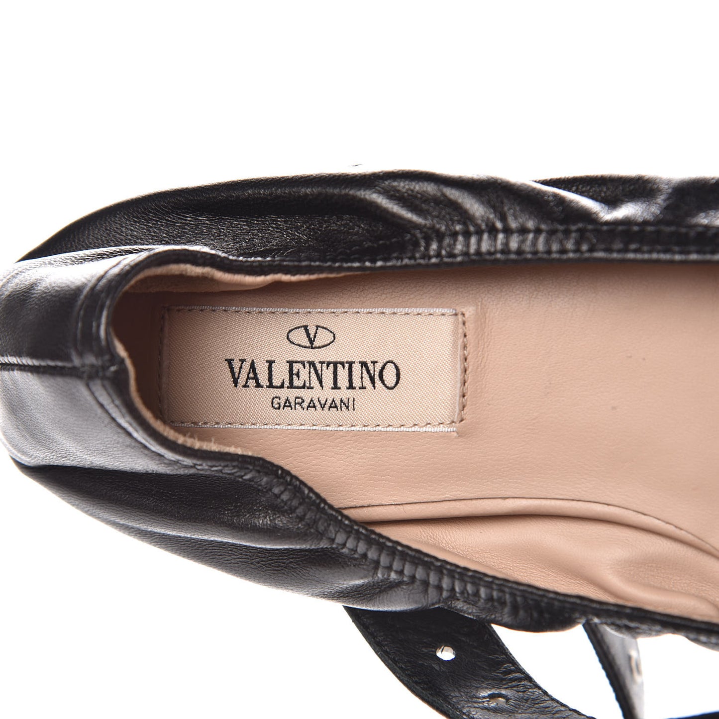 Nappa Love Latch Ballerina Flats 36.5 Black