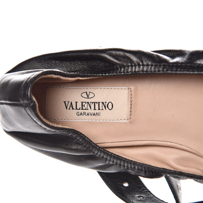 Valentino Garavani Nappa Love Latch Ballerina Flats 36.5 Black 6 of 8
