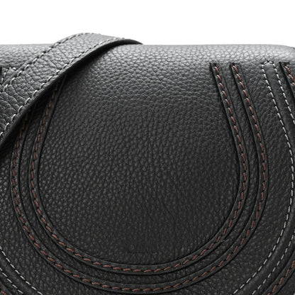 Chloe Calfskin Mini Marcie Round Crossbody Bag Black 8 of 10