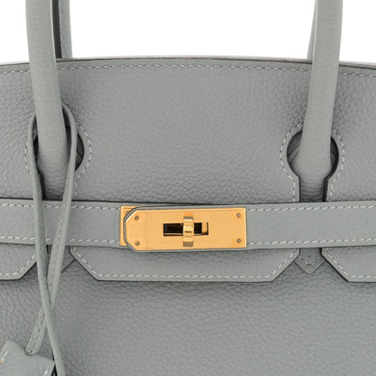 Hermes Togo Birkin 30 Bleu Glacier 8 of 14