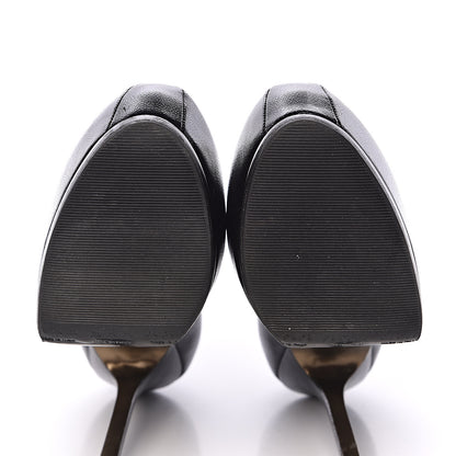 Saint Laurent Vernigolf Tribtoo 105 Platform Pumps 37 Black 12 of 12
