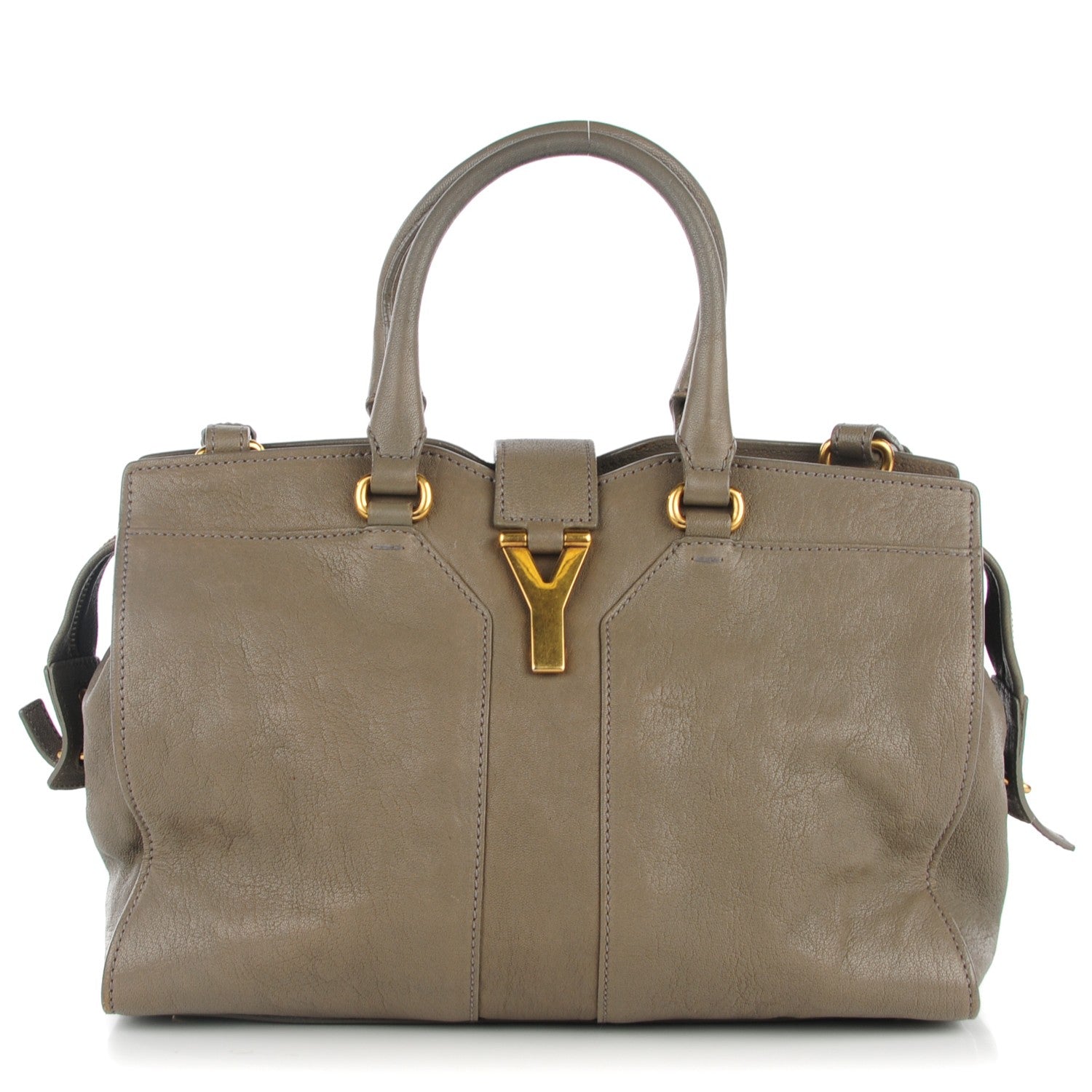 Saint Laurent Sheepskin Mini Cabas ChYc Grey 1 of 10