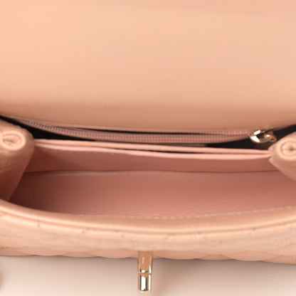 Chanel Caviar Quilted Extra Mini Coco Handle Flap Light Pink 4 of 5