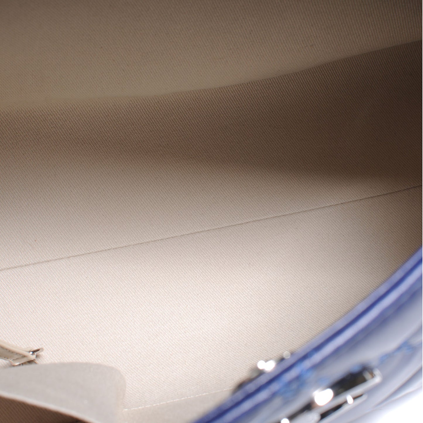 Lambskin Hamptons Large Shopping Bag Dark Blue