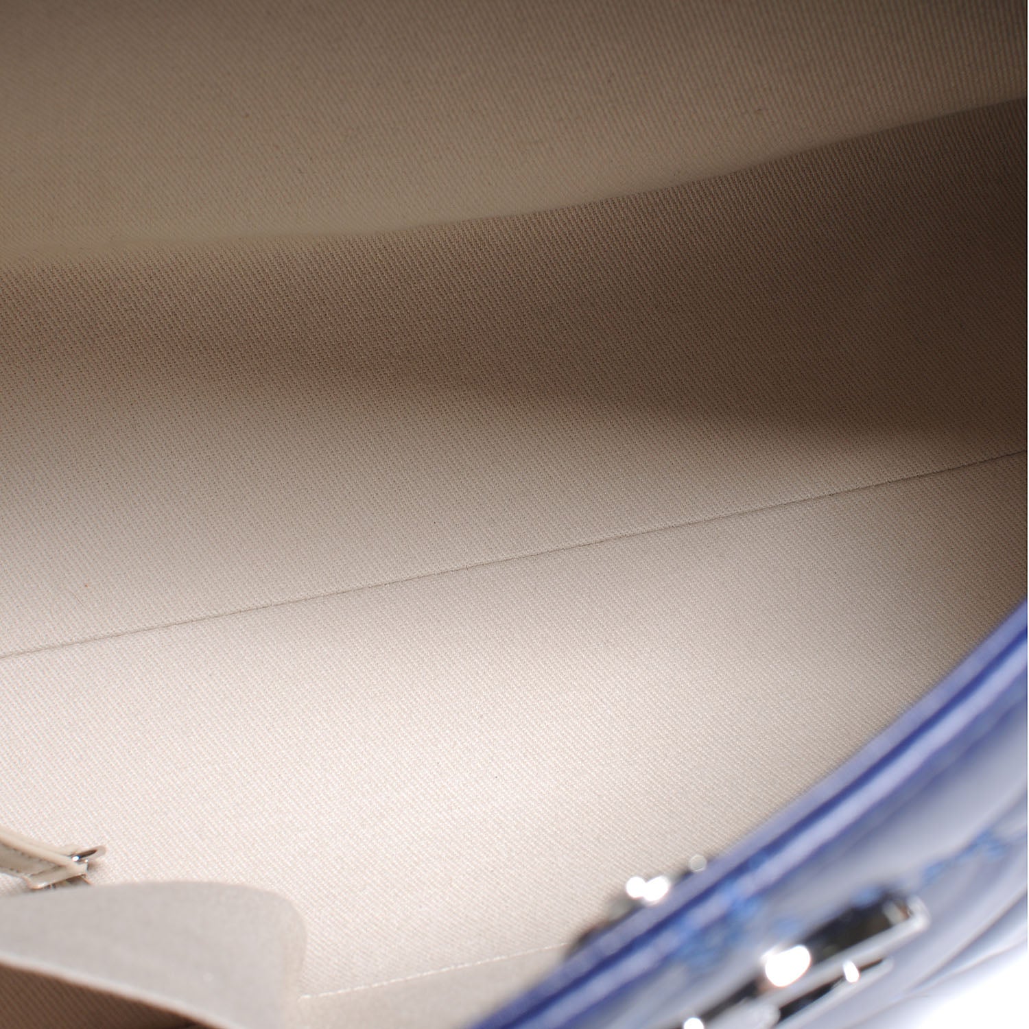 Chanel Lambskin Hamptons Large Shopping Bag Dark Blue 5 of 7