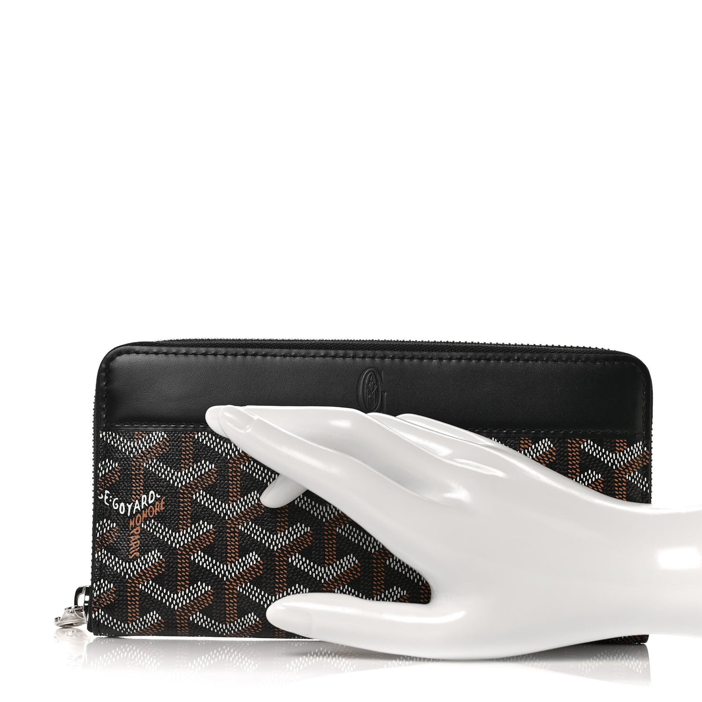 Goyardine Matignon Zip Around GM Wallet Black