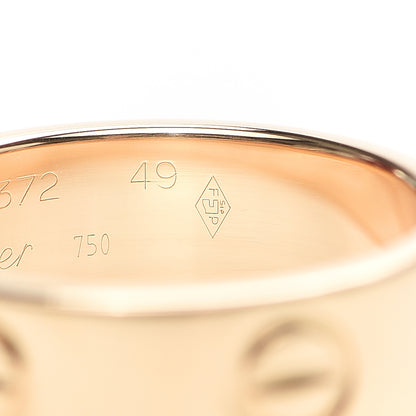 Cartier 18K Yellow Gold 5.5mm LOVE Ring 49 4.75 5 of 6