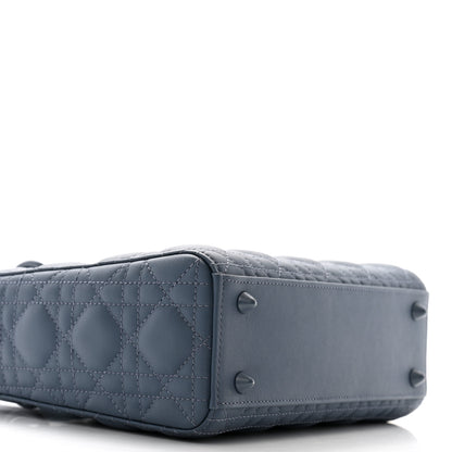 Christian Dior Ultra Matte Calfskin Cannage Small My ABCDior Lady Dior Dark Denim Blue 8 of 10