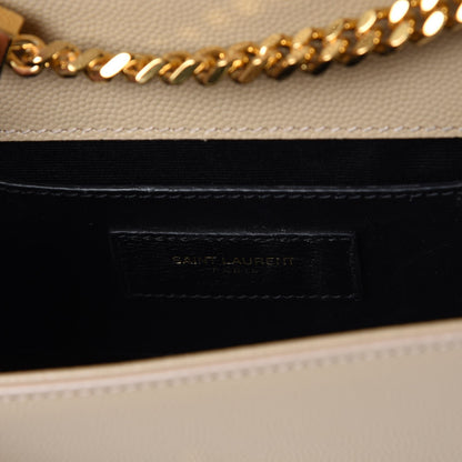 Saint Laurent Grain De Poudre Small Monogram Kate Satchel Nude Powder 5 of 6