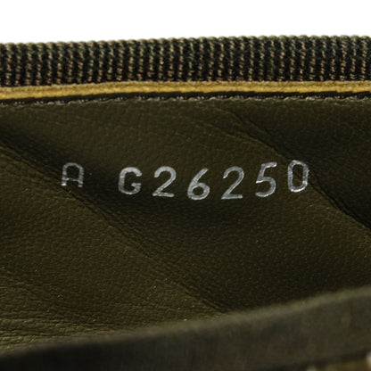 Chanel Nylon Quilted Cap Toe Ballerina Flats 39 Khaki 6 of 8