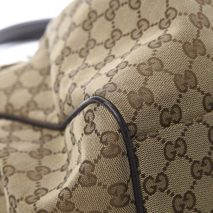 Gucci Monogram Dollar Calfskin Large Sukey Tote Beige Ebony Testa di Moro 8 of 13