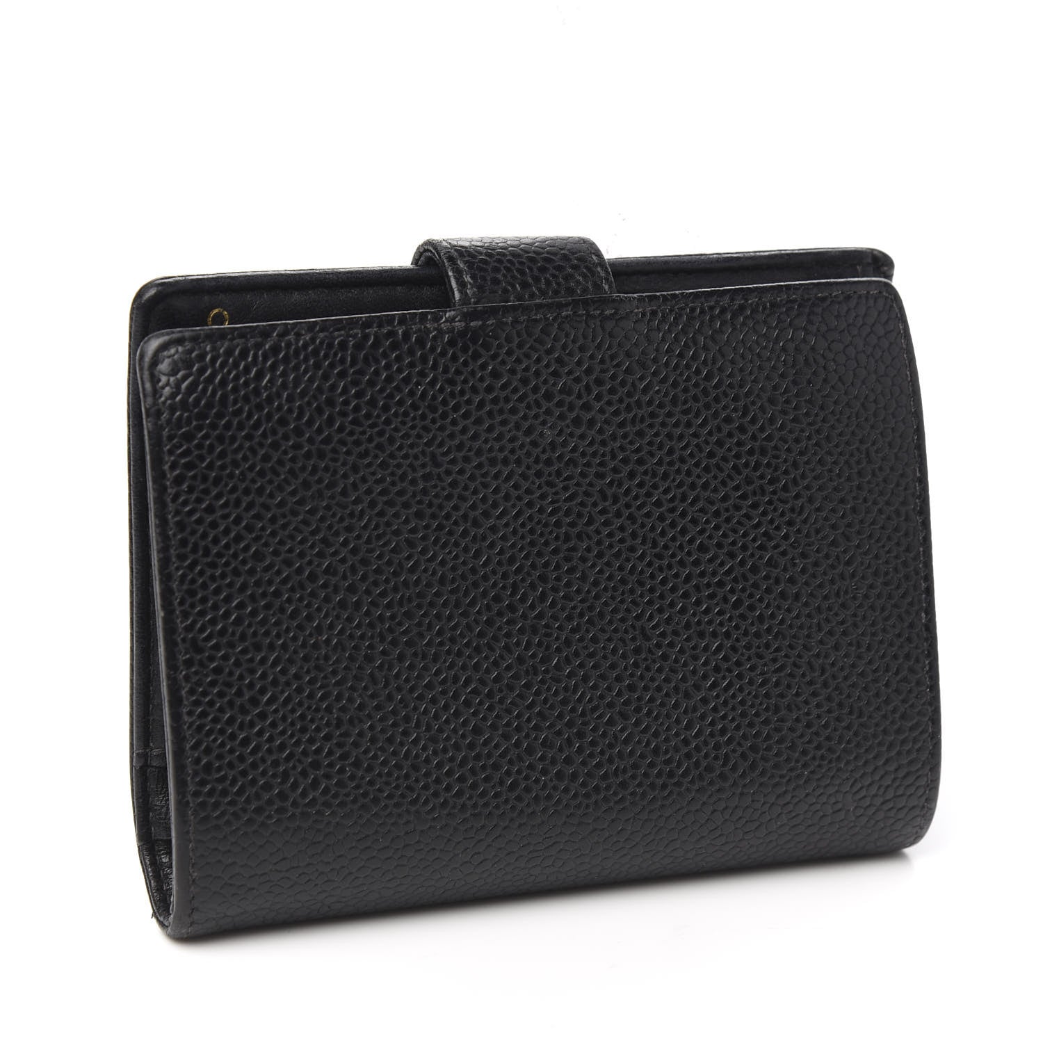 Chanel Caviar Timeless CC Compact French Wallet Black 2 of 9
