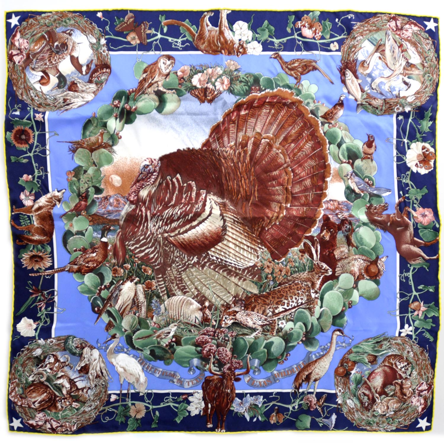 Hermes Silk Faune et Flore du Texas Scarf 70 2 of 9
