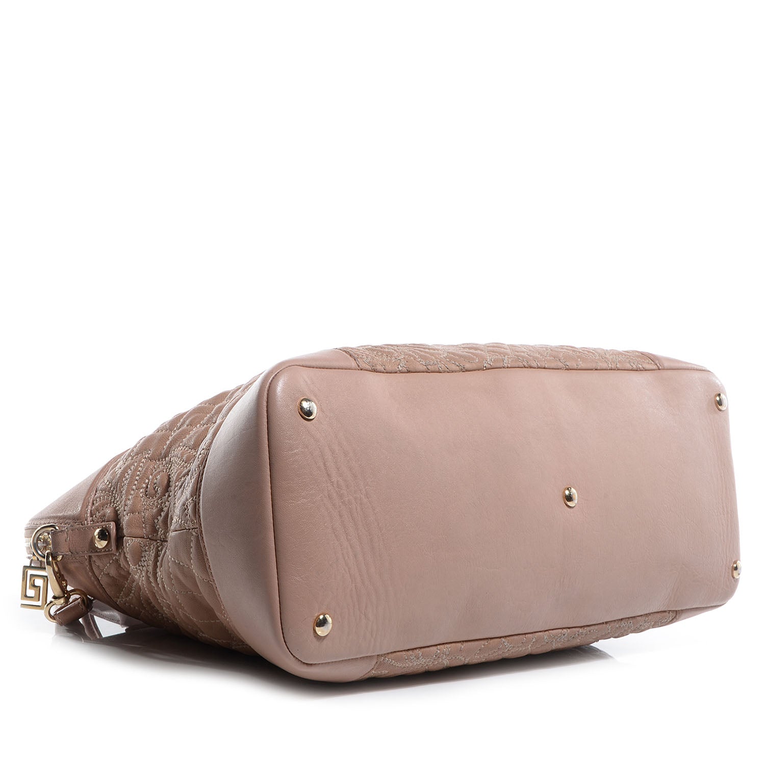 Versace Nappa Barocco Quilted Vanitas Athena Nude 4 of 7