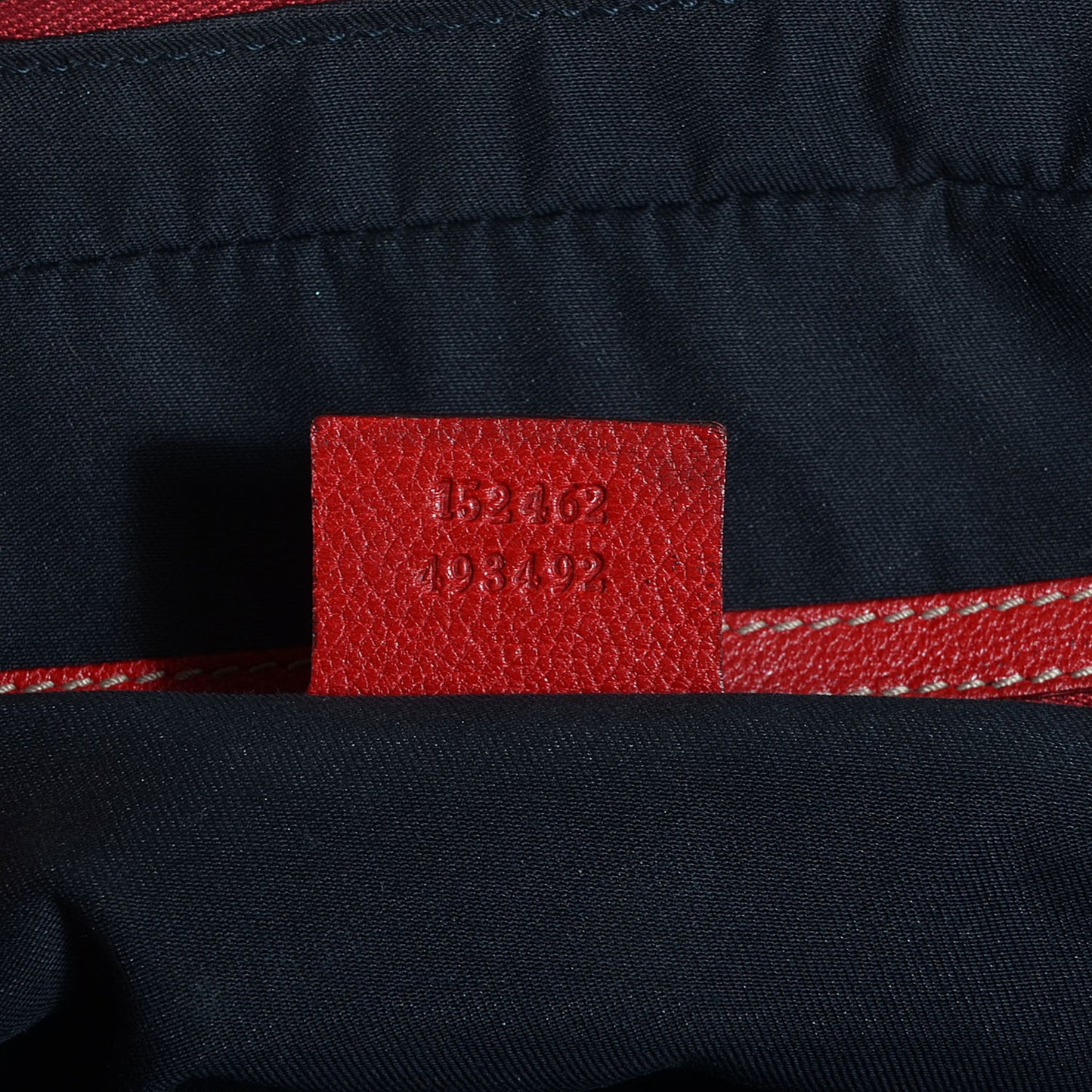 Leather Capri Small Bowler Red