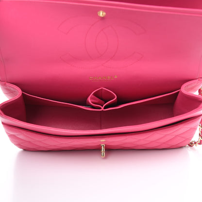 Chanel Lambskin Quilted Jumbo Double Flap Fuchsia 5 of 23