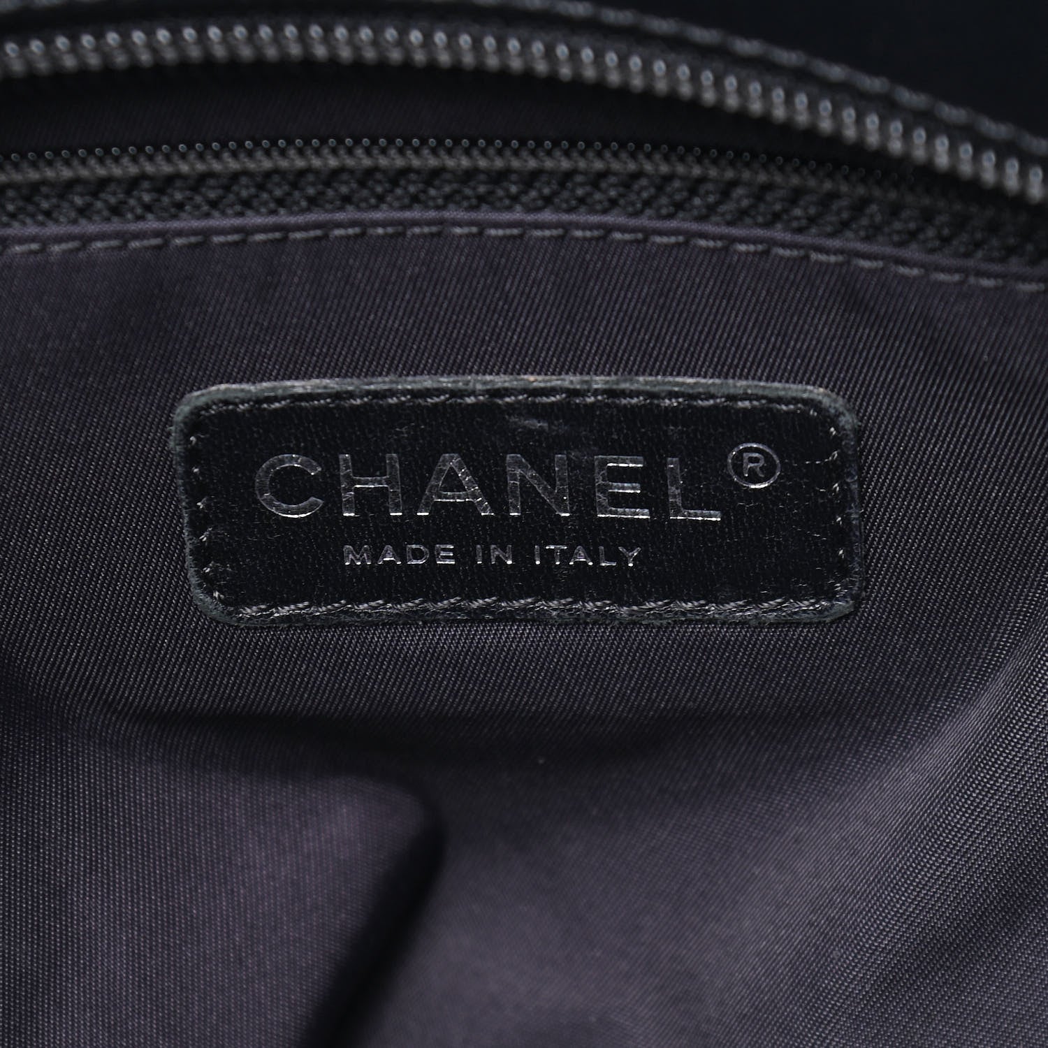 Chanel Coated Canvas Quilted Large Paris Biarritz Tote Black 5 of 8