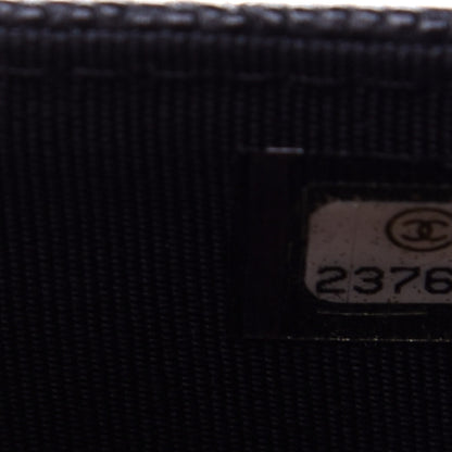 Chanel Caviar Chevron Quilted Flap Card Holder Black 12 of 13