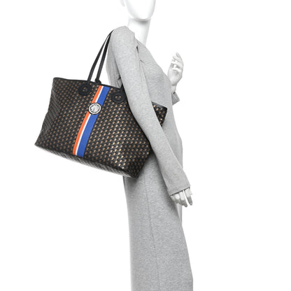 Moynat Grained Calfskin Canvas 1920 Oh! Tote Ruban GM Carbon Bronze 2 of 10