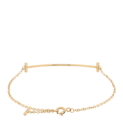 Tiffany 18K Yellow Gold T Smile Bracelet 2 of 3