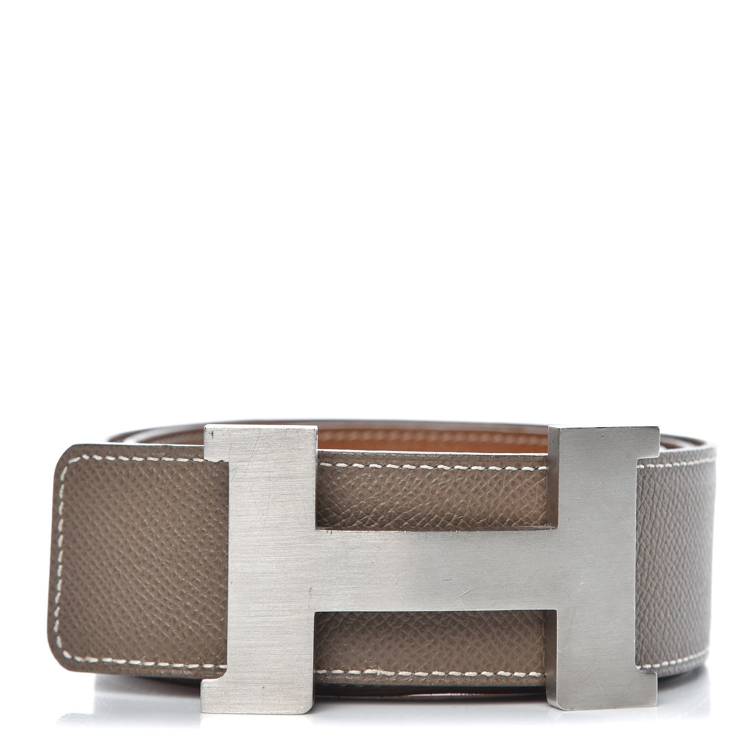 Hermes Epsom 42mm Constance 2 H Belt 85 Etoupe Gold 1 of 11