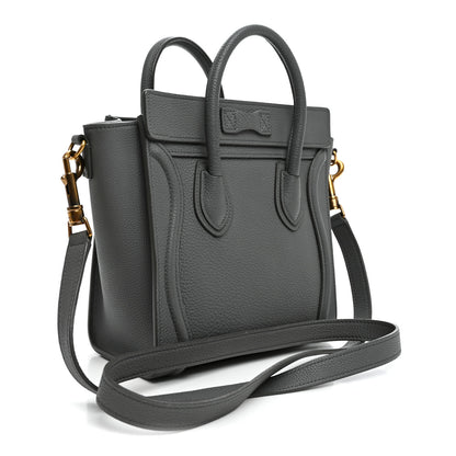 Celine Baby Drummed Calfskin Nano Luggage Kohl 3 of 11