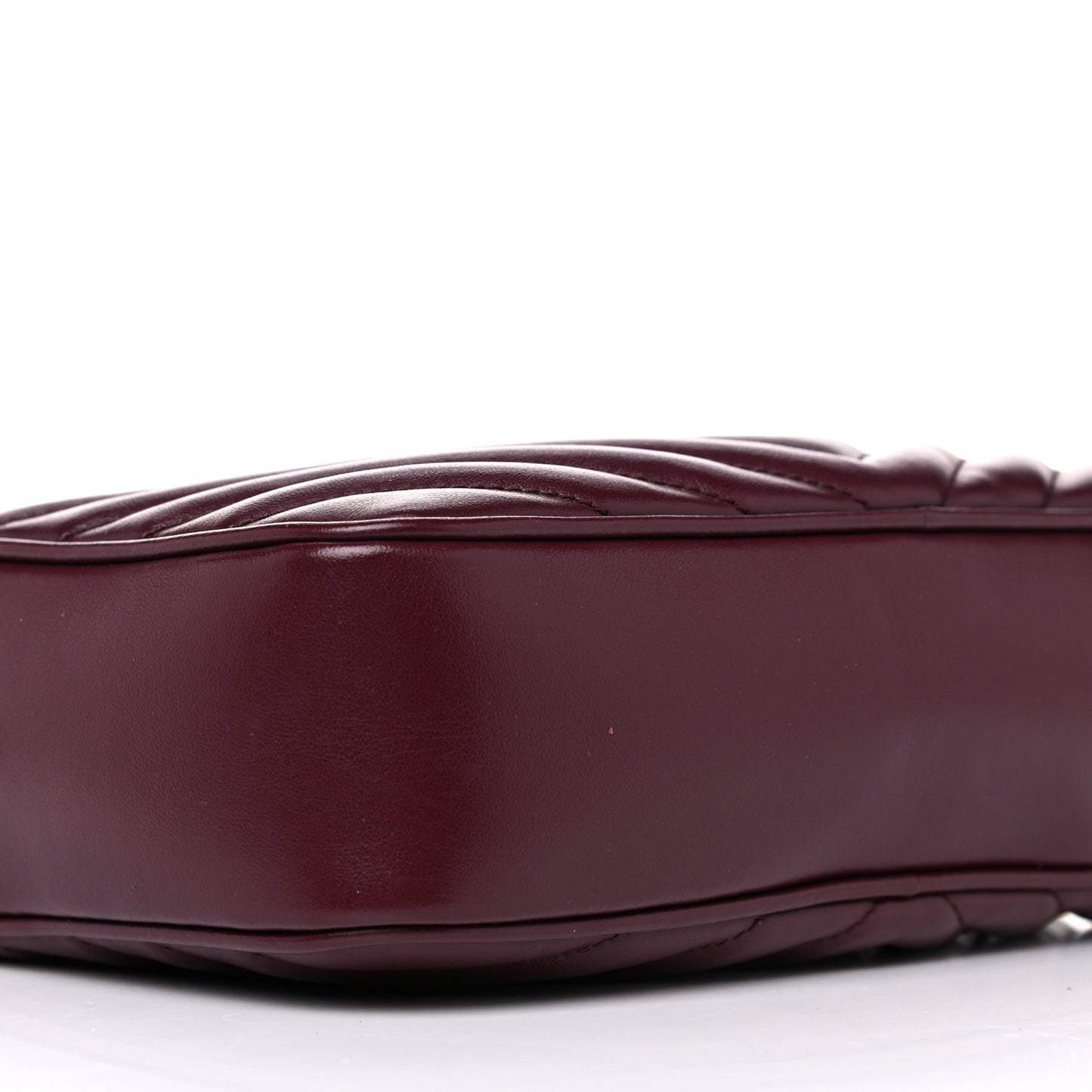 Calfskin Matelasse Monogram Lou Camera Bag Dark Legion Red