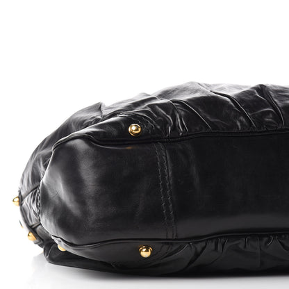 Gucci Calfskin Large Jockey Hobo Black 7 of 9