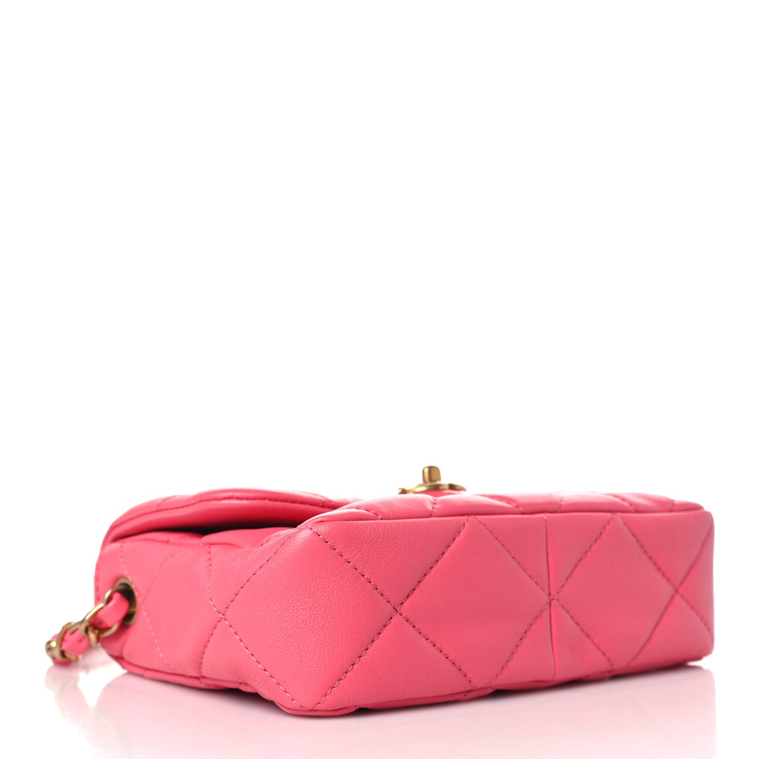 Chanel Lambskin Plexiglass Quilted Coco Love Mini Flap Pink 4 of 9