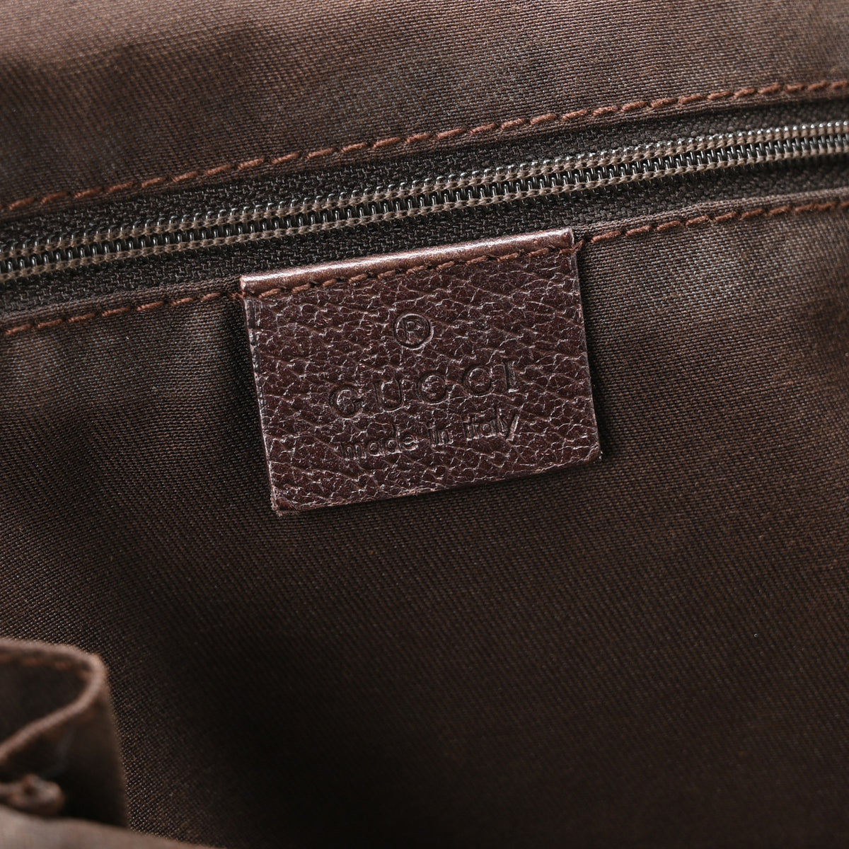Monogram Large Abbey Tote Dark Brown