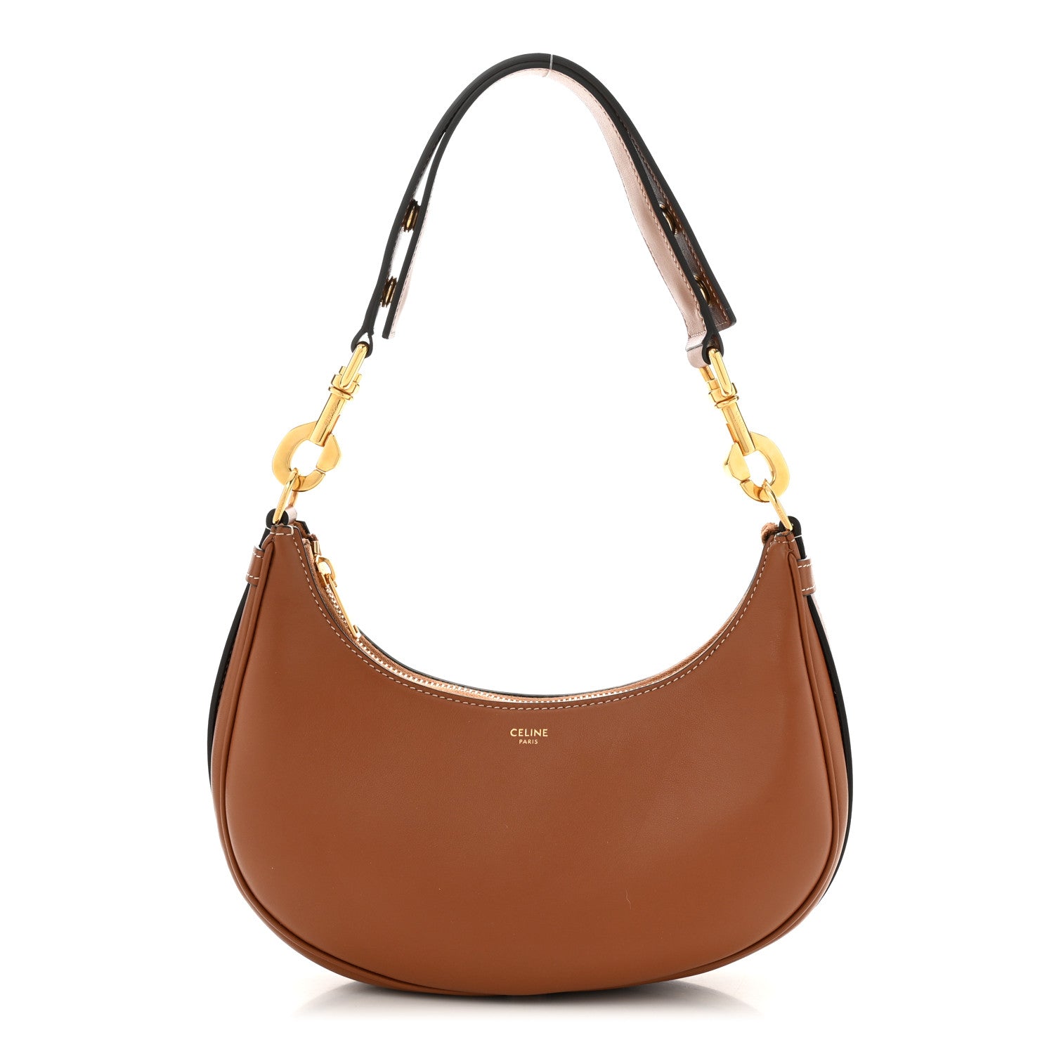 Celine Smooth Calfskin Medium Strap Ava Shoulder Bag Tan 1 of 10