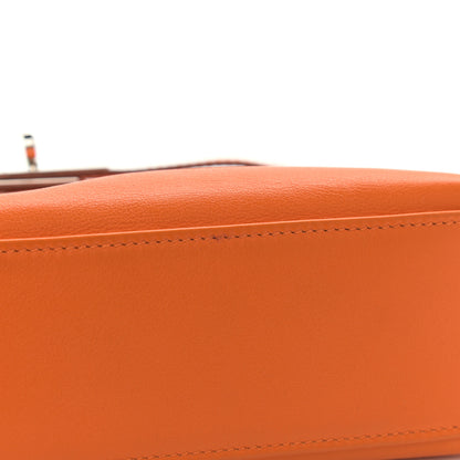 Hermes Swift Kelly Pochette Clutch Orange 11 of 21
