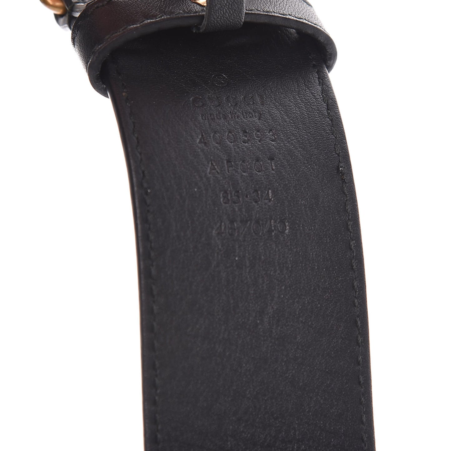 Calfskin Double G 40mm Belt 85 34 Black