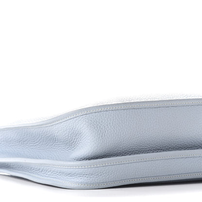 Hermes Taurillon Clemence Evelyne III GM Bleu Lin 6 of 11