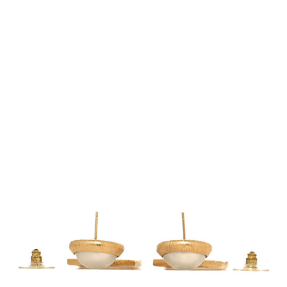 Chanel Pearl CC Tags Drop Earrings Gold 3 of 4