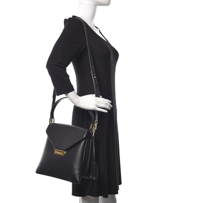 Prada New Calfskin Medium Ingrid Top Handle Bag Black 2 of 9