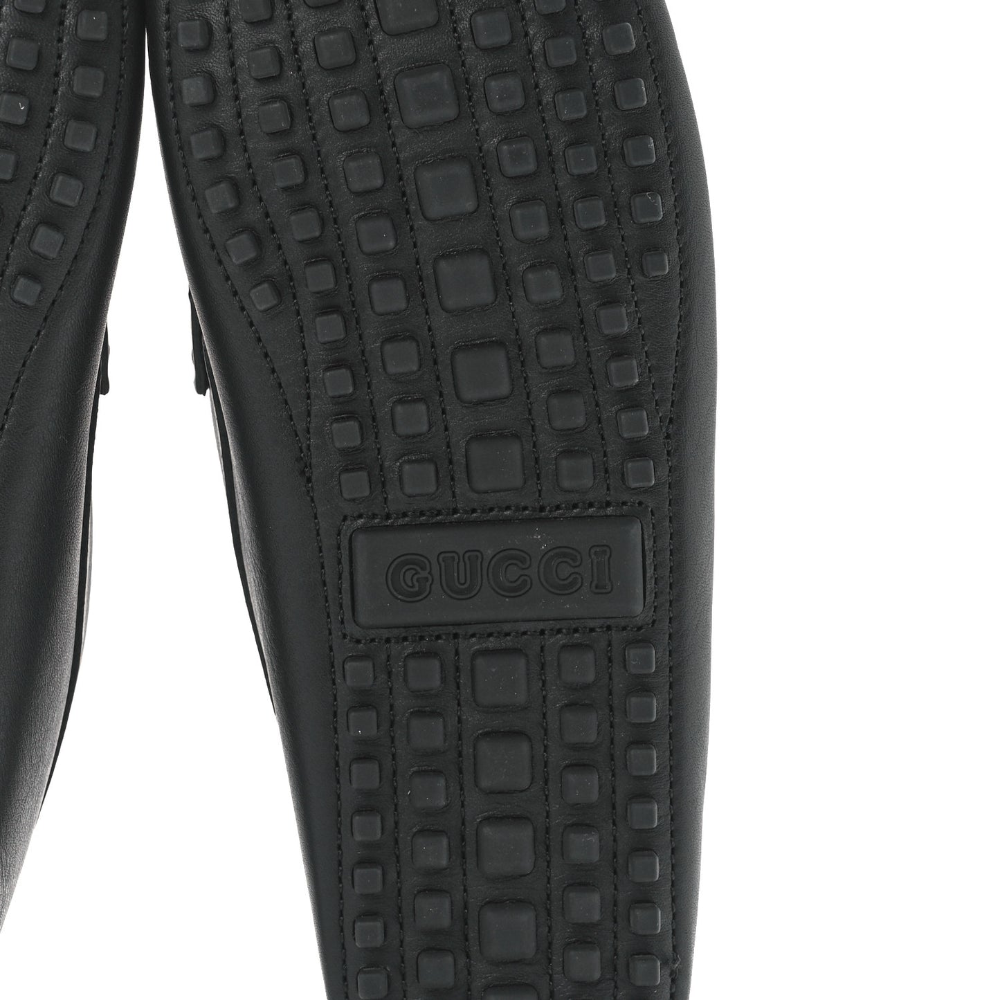 Soft Clove Calfskin Monochrome Mens Interlocking G Driver Loafers 10.5 Black