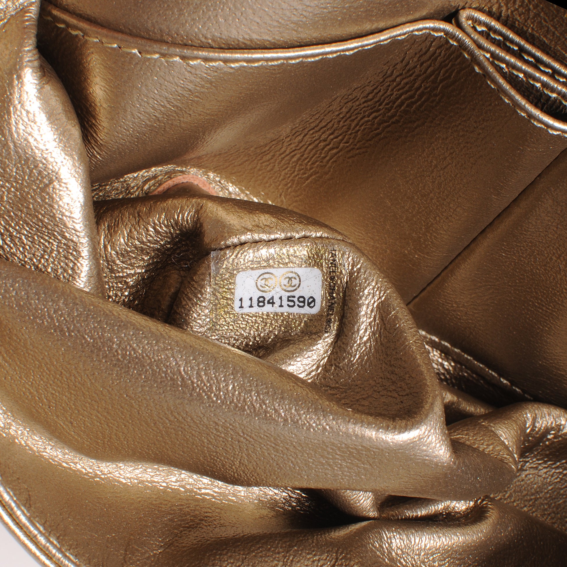 Chanel Lame Quilted Small Flap Metallic Gold 7 of 10
