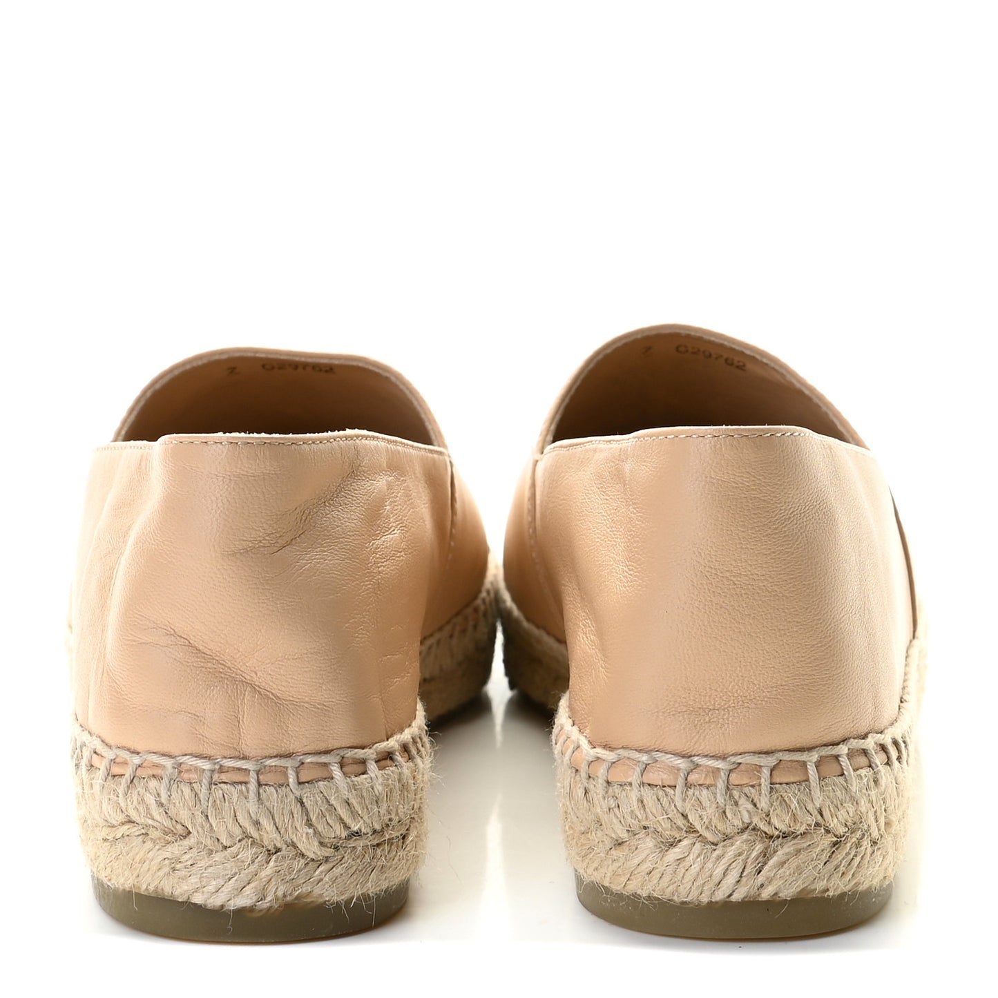 Lambskin CC Espadrilles 37 Beige Black