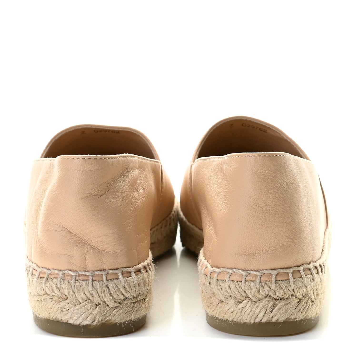 Chanel Lambskin CC Espadrilles 37 Beige Black 4 of 10