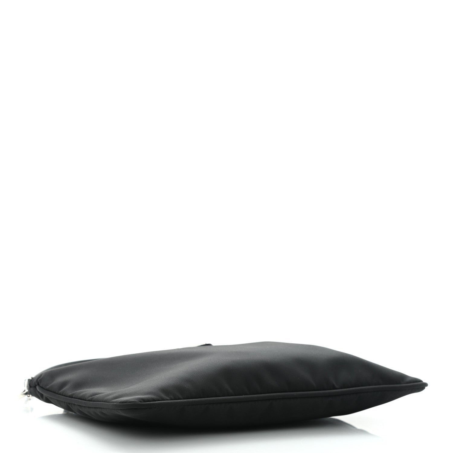 Prada Tessuto Nylon Saffiano Flat Pochette Black 4 of 10