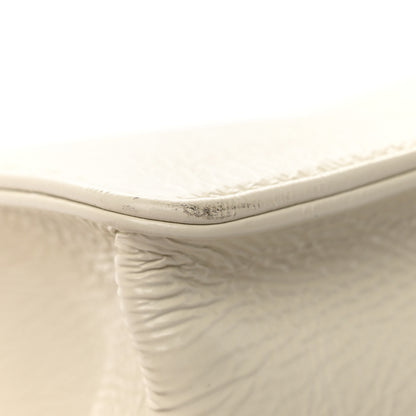 Chanel Shiny Aged Calfskin Shopping Bag White 16 of 19