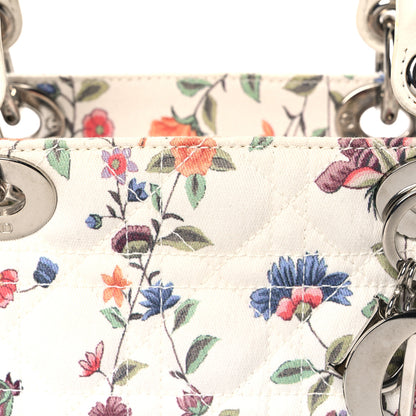 Christian Dior Canvas Nagoya Floral Medium Lady Dior White Multicolor 8 of 10