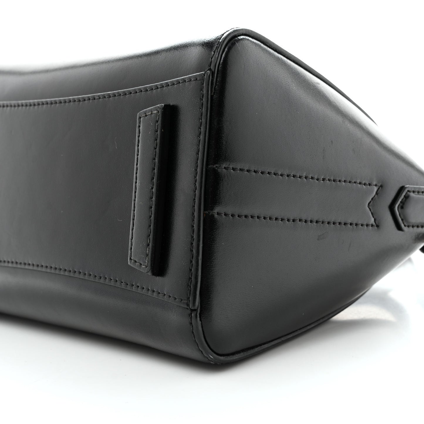 Shiny Lord Calfskin Mini Antigona Black