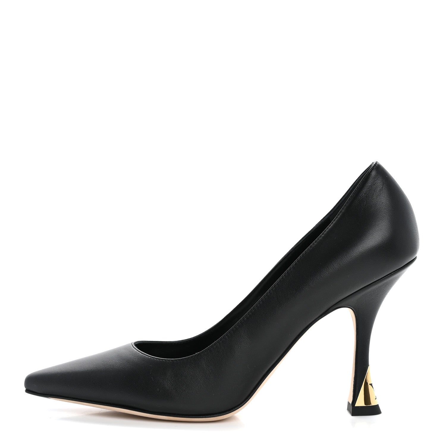 Louis Vuitton Lambskin Sparkle Pumps 38.5 Black 1 of 10