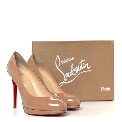 Christian Louboutin Patent New Simple 120 Pumps 37.5 Nude 9 of 9