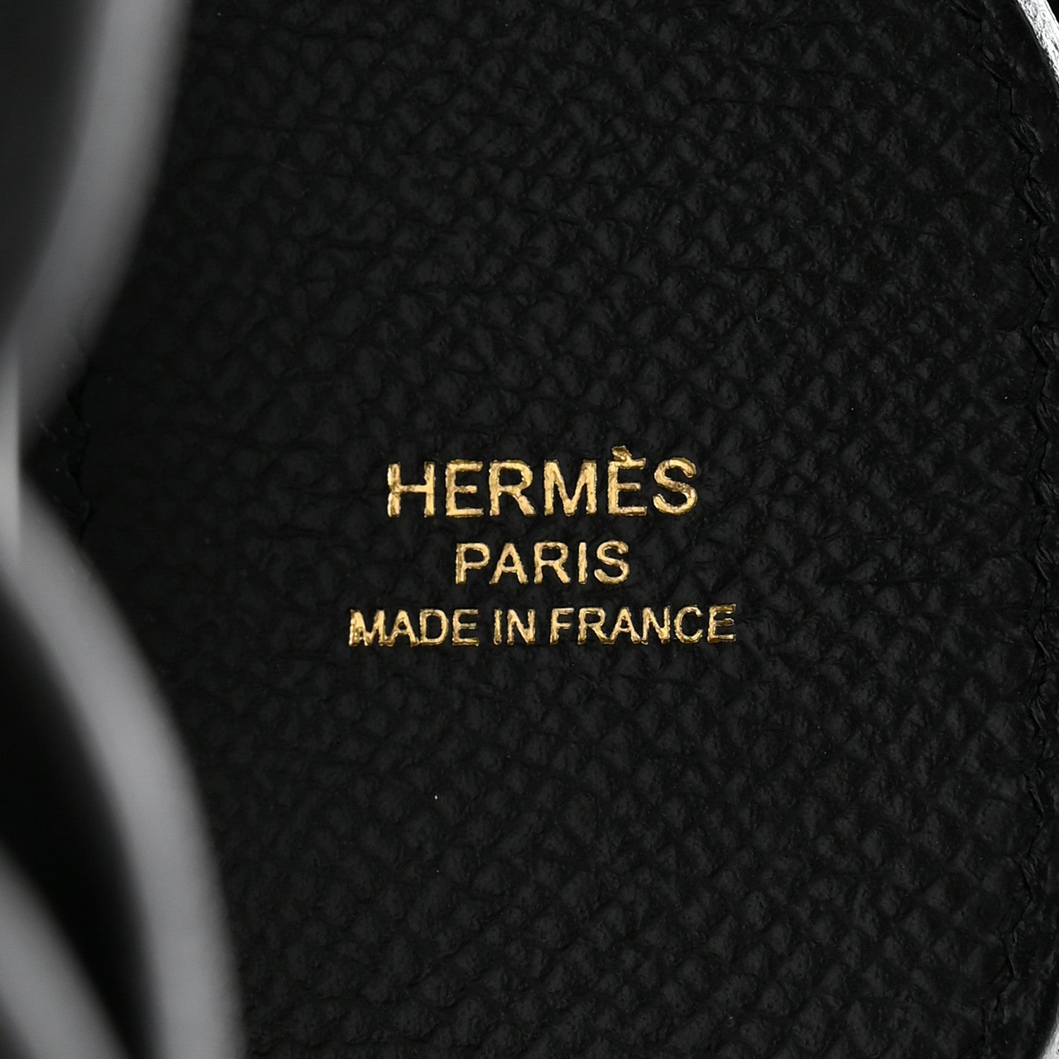 Hermes Epsom Maillons Shoulder Strap Black Gold 3 of 7